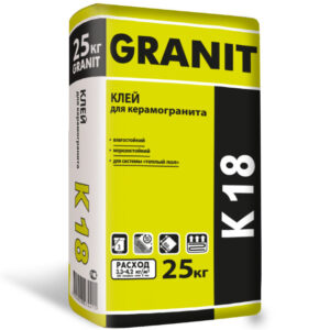 Клей GRANIT K-18 25кг для керамогранита